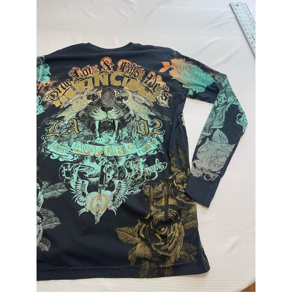NWT True Love False Idols Black Long Sleeve Shirt Size Large New - Picture 10 of 13
